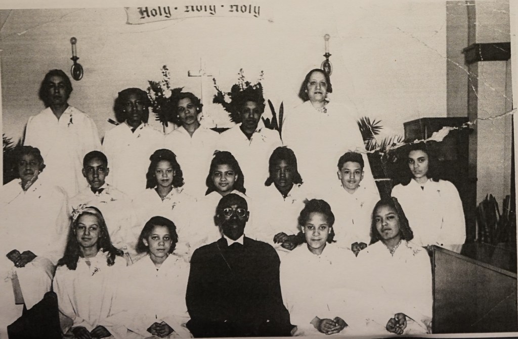 Confirmation Class at St. Philip in the 64th and St. Lawrence church building.